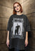 Slender man tshirt premium vintage wash horror tee acid grey