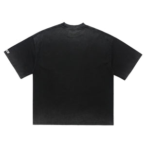 Snake print t-shirt skeleton bones top gothic tee in blue