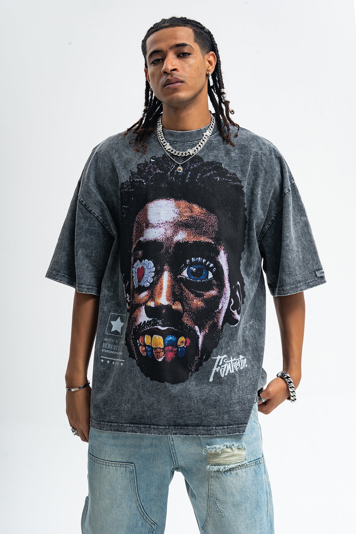 Vintage Kendrick Lamar t-shirt hip-hop top gangster tee in grey