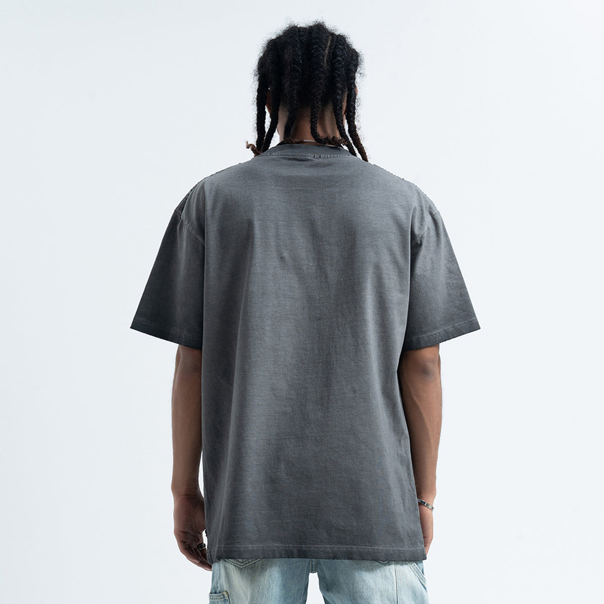 Wild West t-shirt revolution slogan top grunge American tee in beige