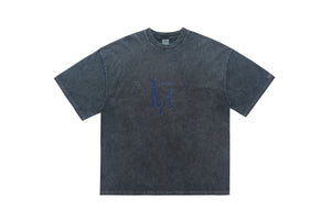 Punk print t-shirt mohawk top spiky hair tee in Purple