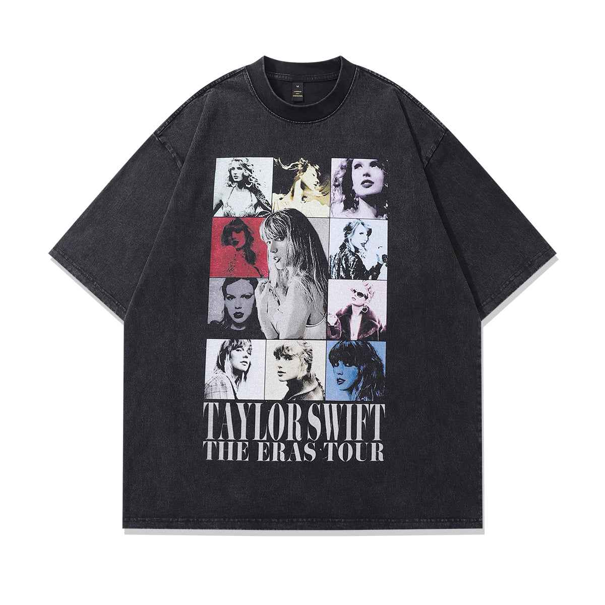 Vintage Taylor Swift t-shirt retro singer tee pop icon top in grey