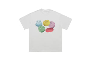 Psychedelic t-shirt graffiti top raver tee grunge jumper in black