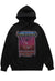 Retro hoodie California slogan pullover premium raver top