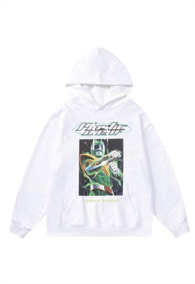 Power ranger hoodie super hero top premium grunge jumper