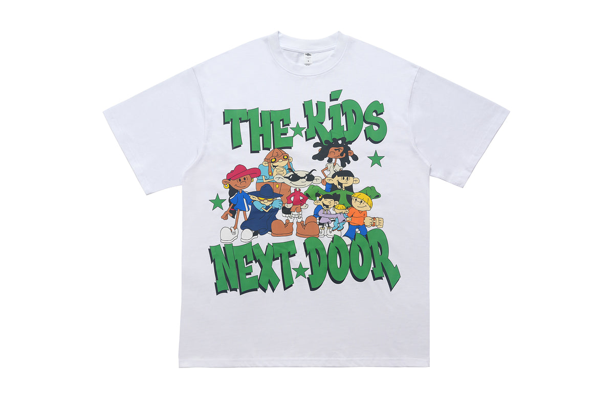Y2k cartoon t-shirt kids slogan top retro anime tee in pink