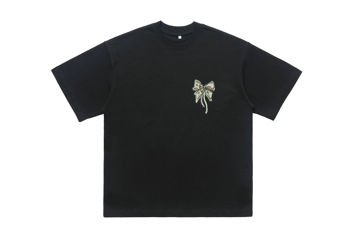 Money print t-shirt dollar sign tee hip-hop top rapper jumper white