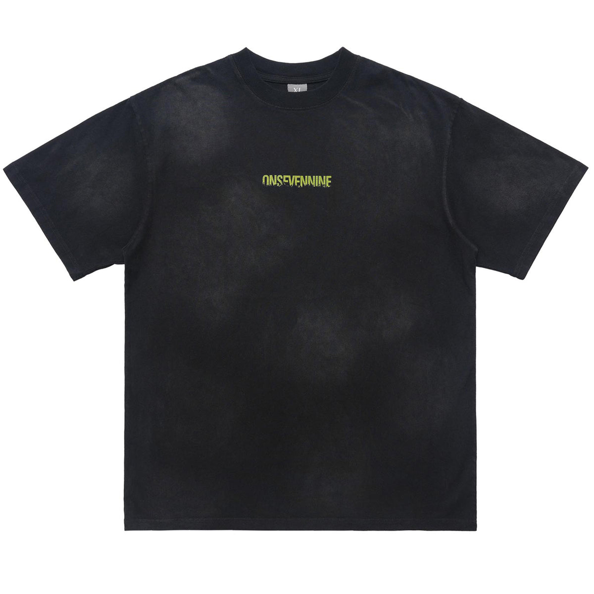 Creepy skeleton t-shirt bones cartoon top scary skull tee in black