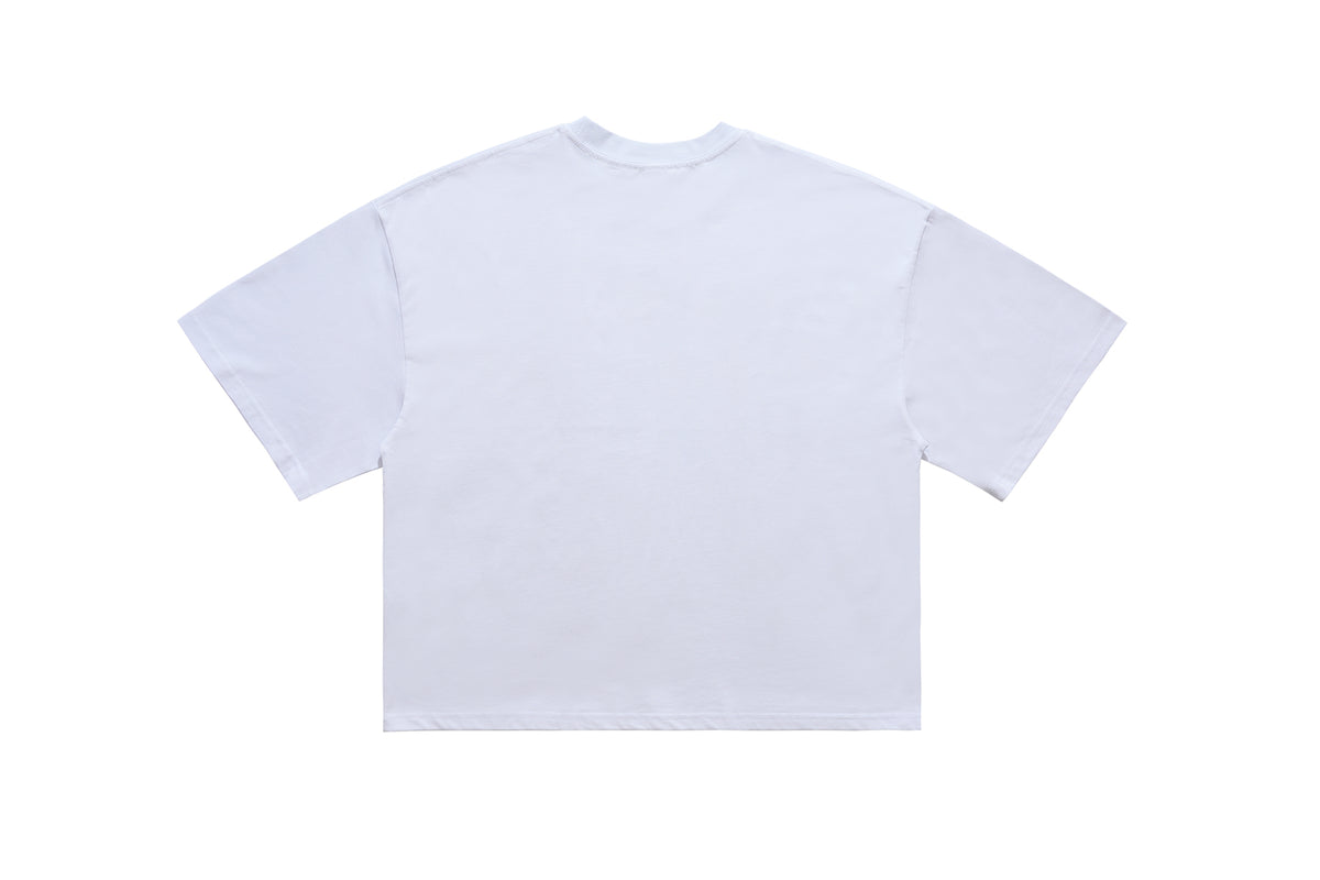 Psychedelic cartoon t-shirt paint scribble tee hippie top in black