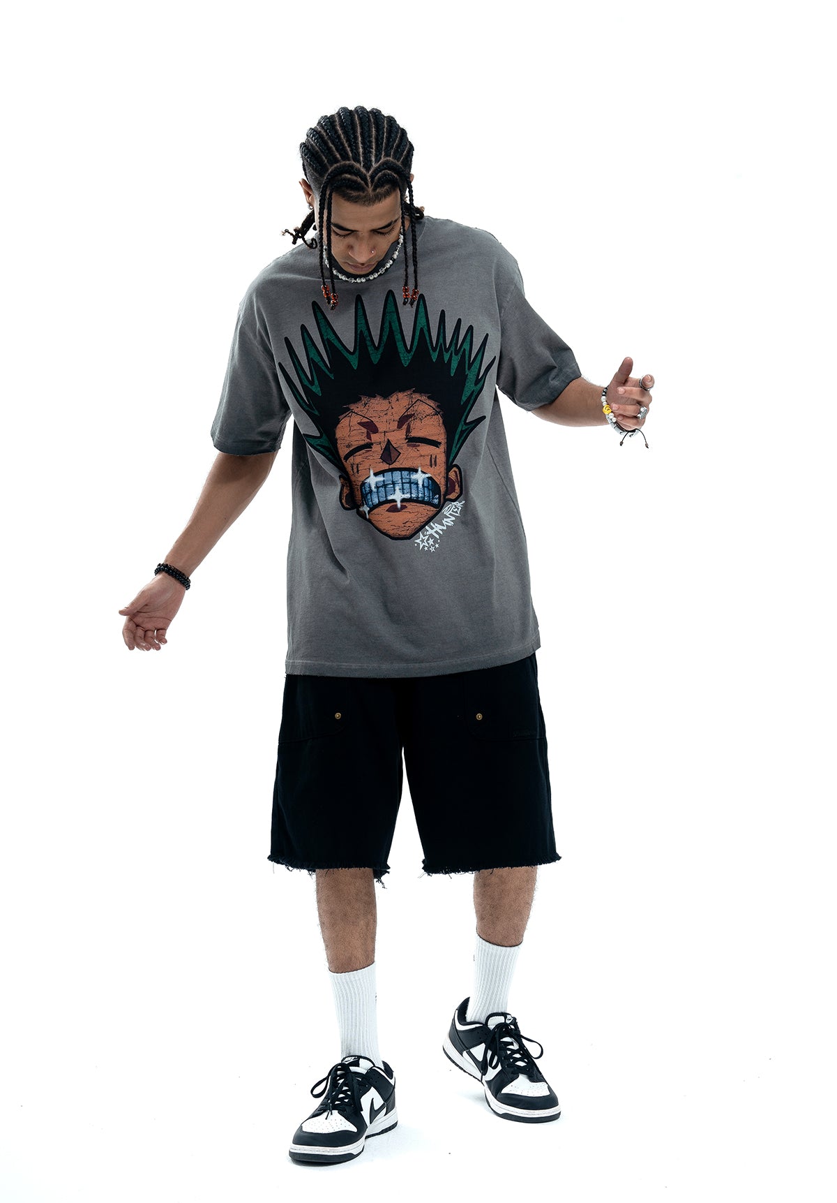 Hungry Doberman t-shirt pinscher print tee retro dog top in Crame