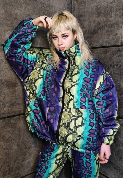 Check fleece jacket green handmade reversible chess coat