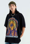 Rainbow t-shirt premium vintage wash rock musician tee