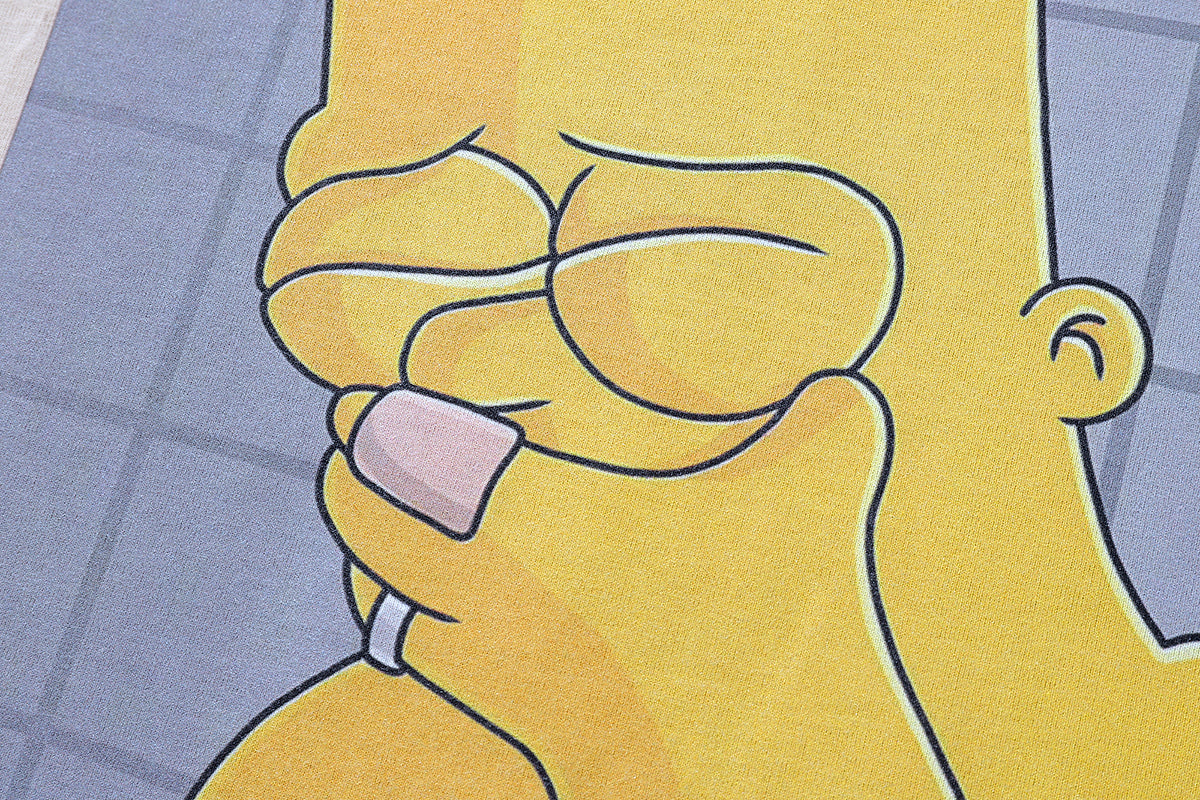 Vintage Bart Simpson t-shirt sad boy tee retro cartoon top in Beige