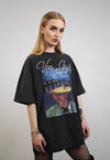 Van Gogh t-shirt vintage artist tee grunge top in acid grey