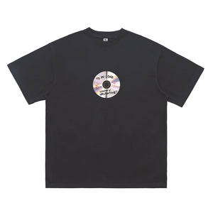 CD print t-shirt 00s top retro gadget tee in grey