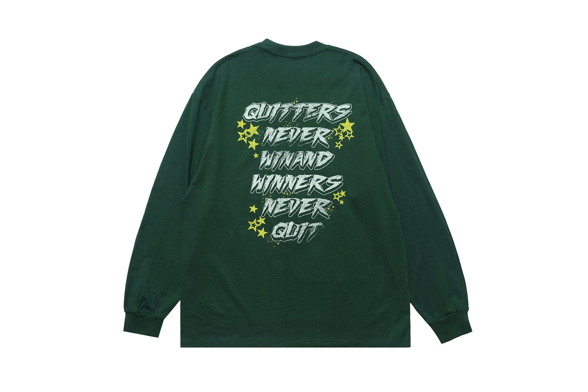 Cyberpunk long sleeve top virtual reality t-shirt in green