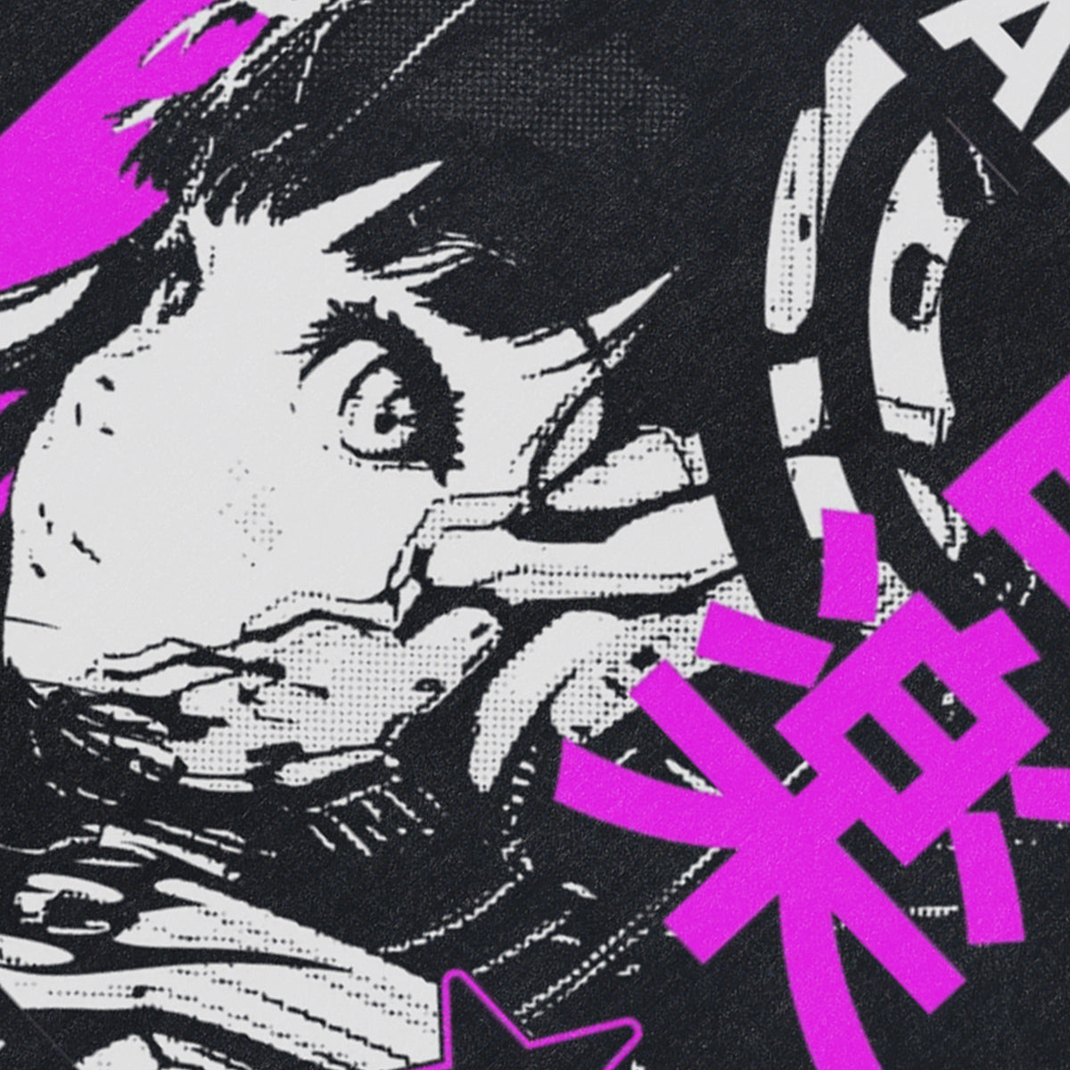 Anime girl sleeveless t-shirt digital slogan surfer vest 00s retro Japanese tank top in acid wash black