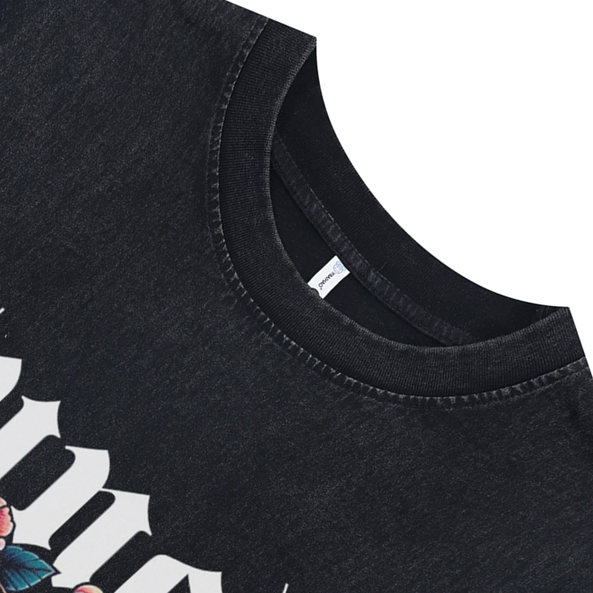 Jungle slogan sleeveless t-shirt Bengal tiger surfer vest retro Japanese poster tank top in acid wash black