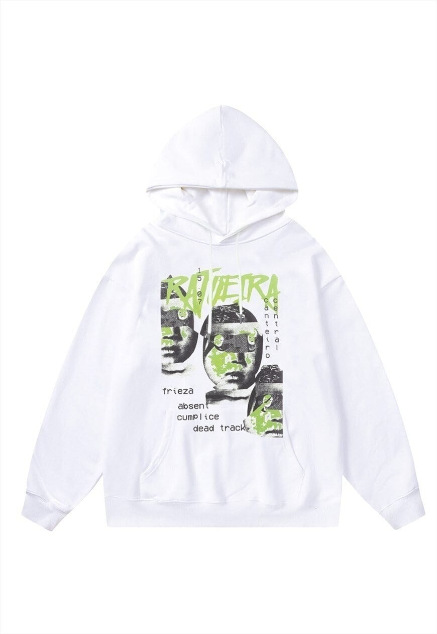 Monster hoodie graffiti pullover premium grunge jumper