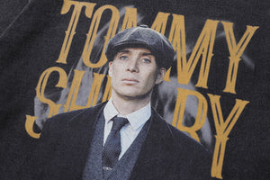 Vintage Peaky Blinders t-shirt retro British tee tv show top in grey