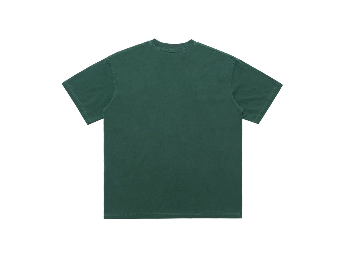 Psychedelic slogan t-shirt retro slogan top human print tee in orange