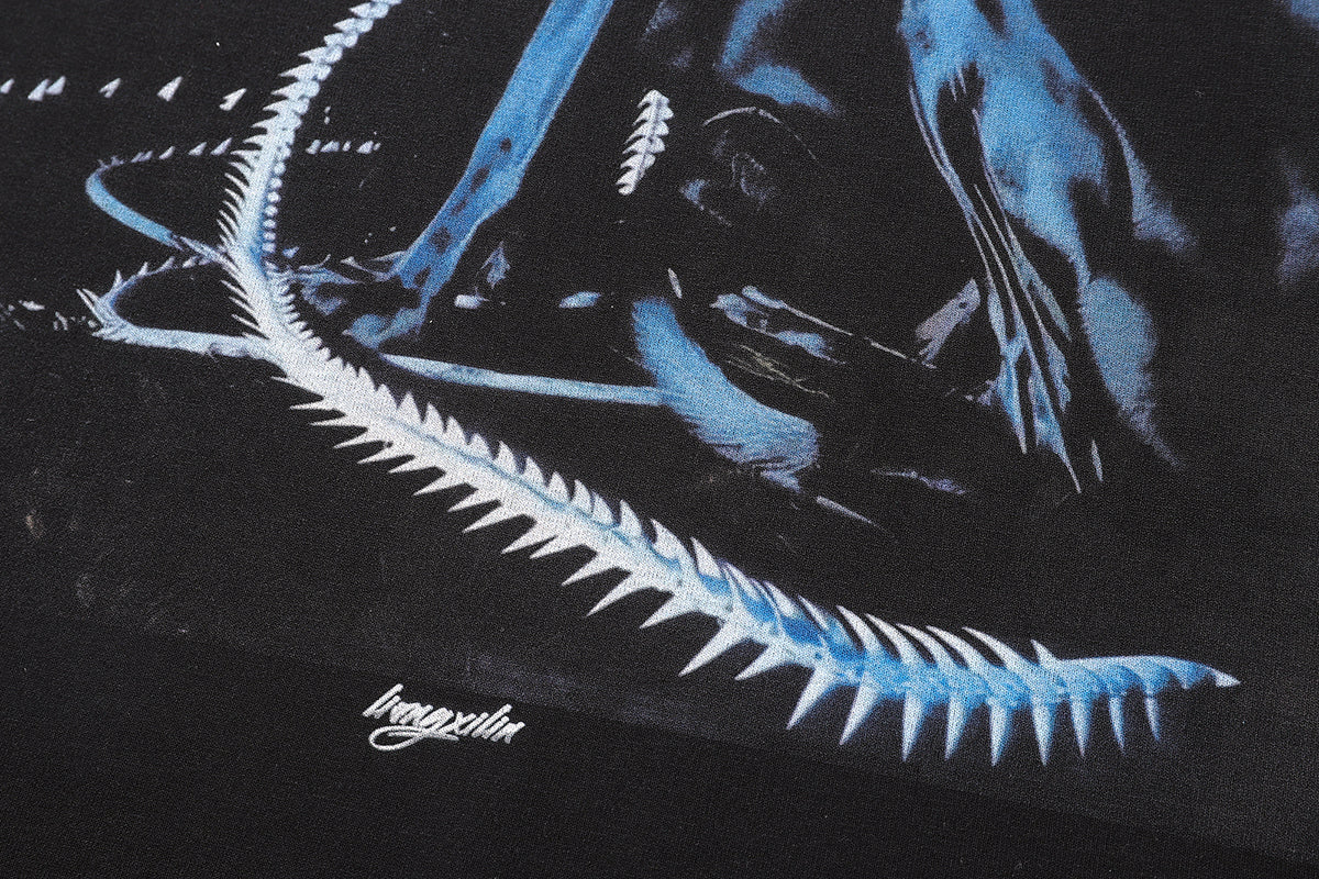 Doberman t-shirt dog print tee pinscher poster top in vintage Grey