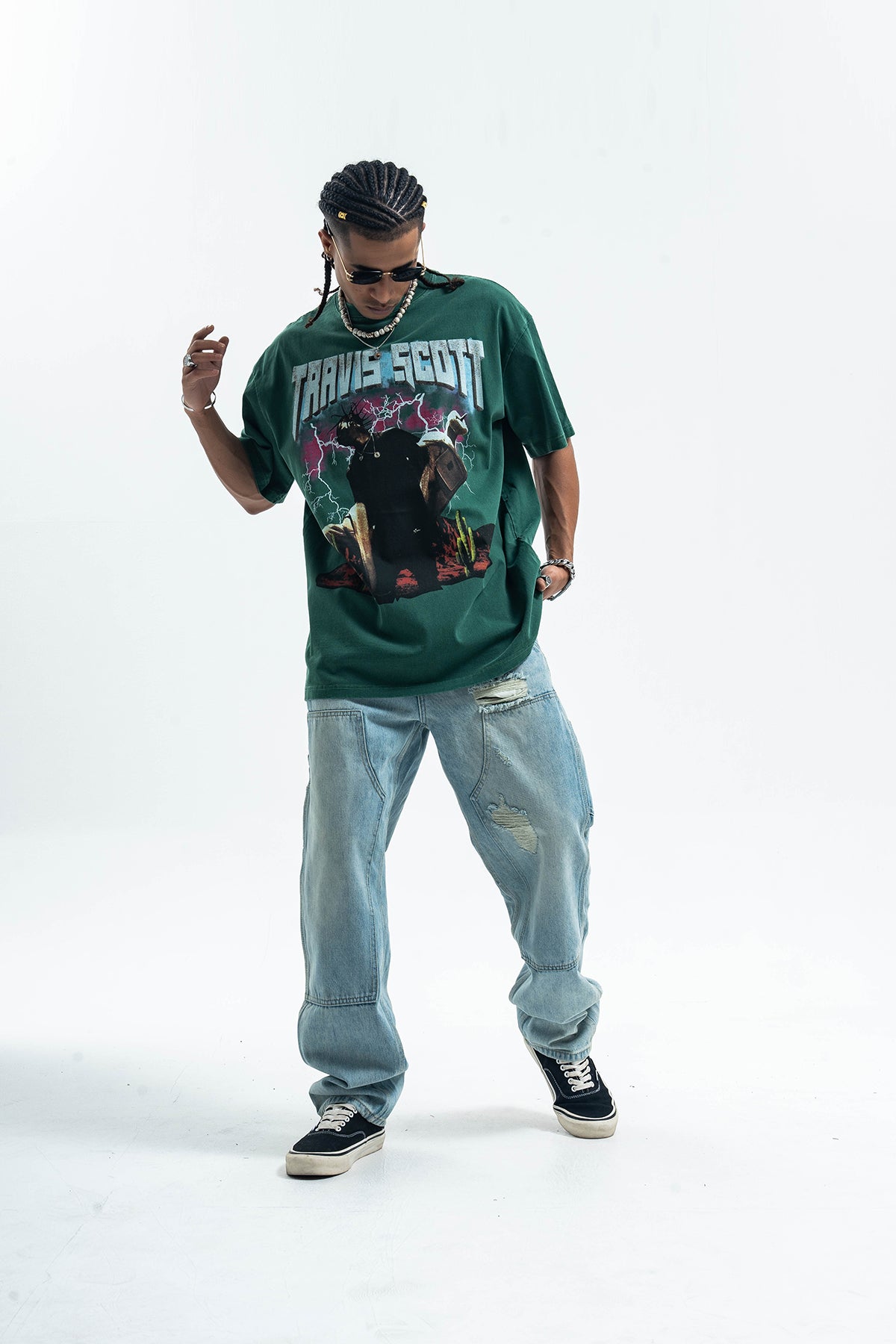 Vintage Travis Scott t-shirt retro rapper tee hip-hop top in pink