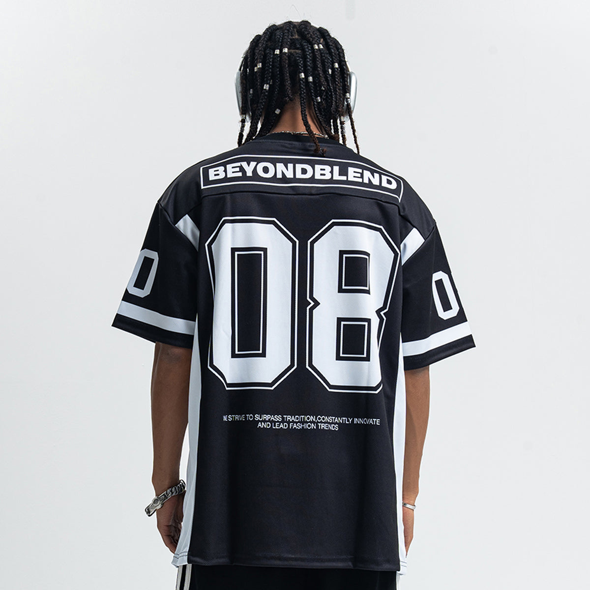 American baseball t-shirt retro college top 00s basketball tee in blue