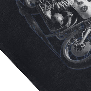 Apostle slogan sleeveless t-shirt spaceman print surfer vest astronaut tank top in acid wash black