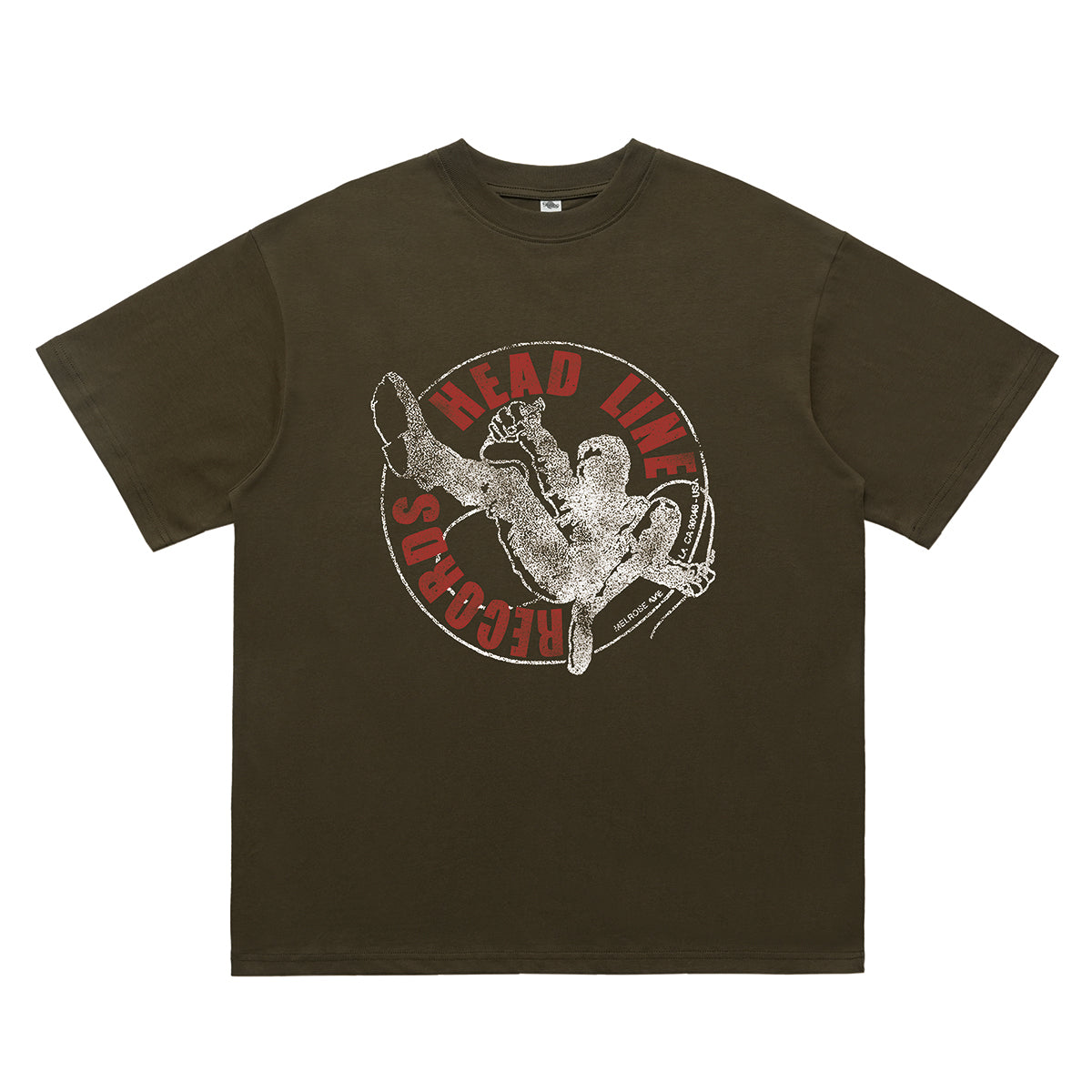 Punk rocker t-shirt retro band top in Black