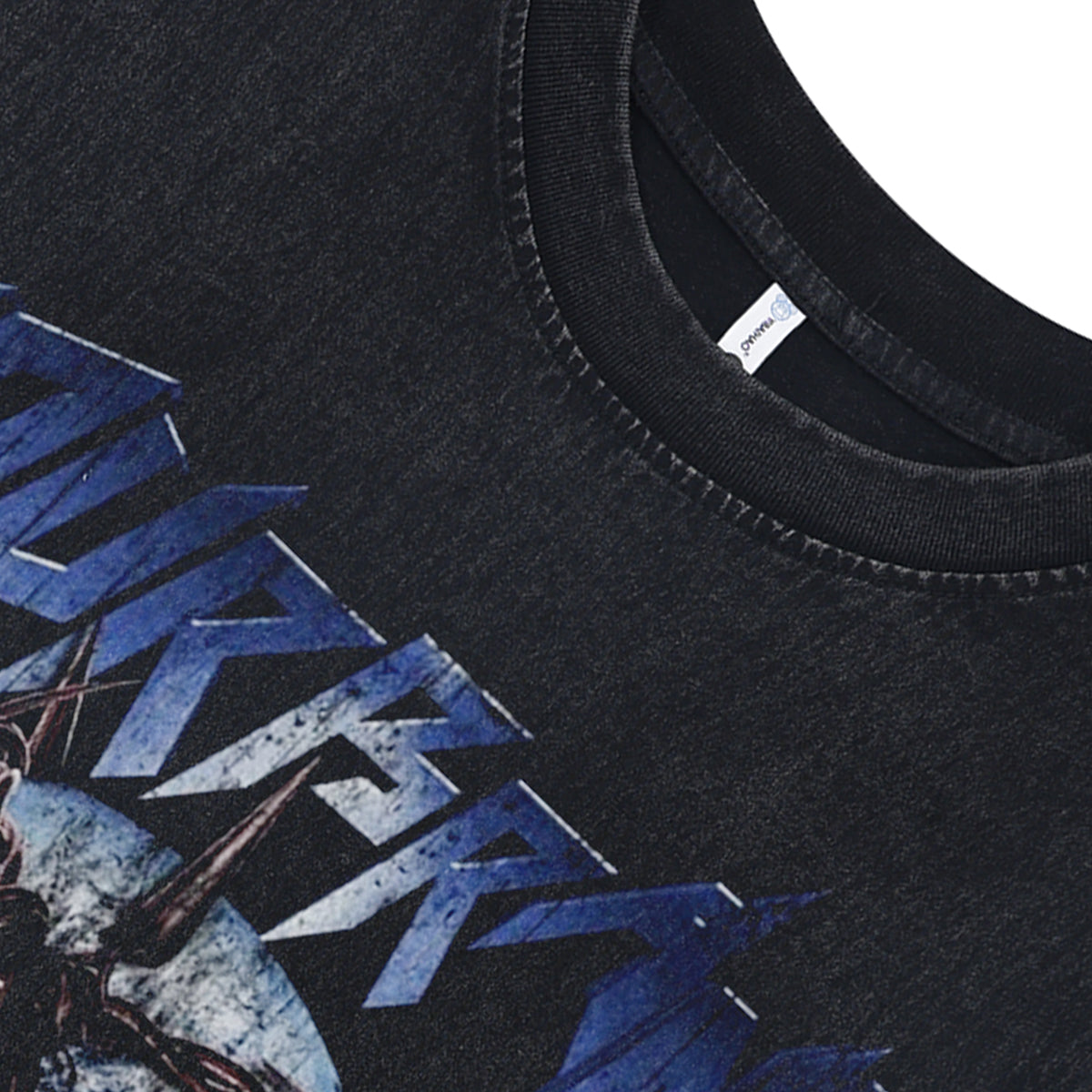 Earth print vintage sleeveless t-shirt gothic surfer vest retro creepy tank top in acid wash black