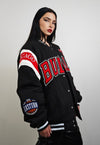 Bulls basketball jacket vintage college bomber patch varsity