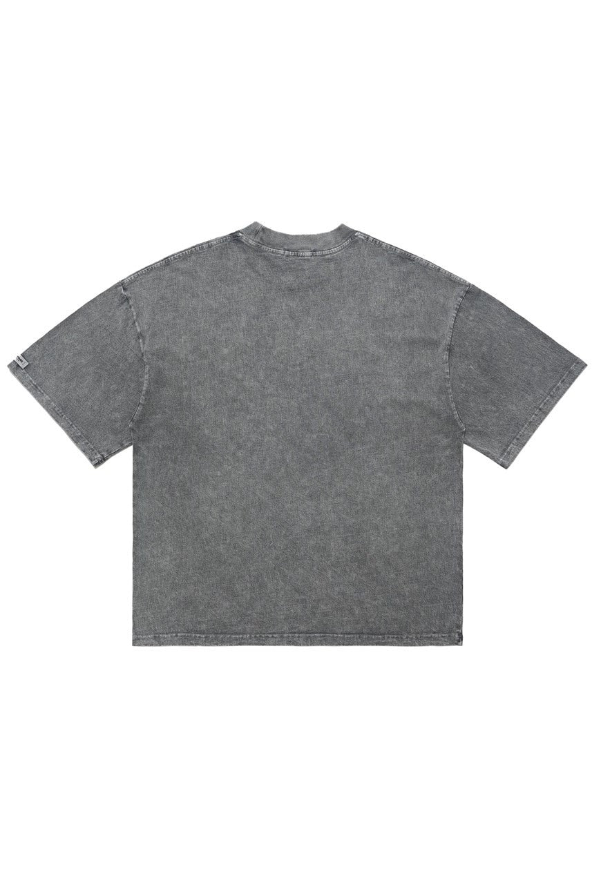 American baseball t-shirt duck cartoon tee sports top grey