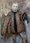 Leopard bomber reversible tiger jacket graffiti puffer