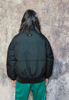 Gorpcore bomber utility sports jacket cropped varsity black