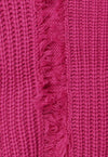 Ripped sweater knitted distressed jumper shredded top pink