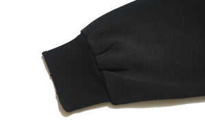 Rocker hoodie retro band pullover grunge gorpcore jumper in black