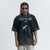 Hangover slogan t-shirt psychedelic girl print top y2k raver tee in black