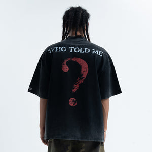 Damn it slogan t-shirt funky tee retro 00s top in black