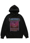 Retro hoodie California pullover premium jumper in black