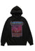 Retro hoodie California pullover premium jumper in black