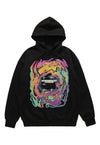 Flame hoodie abstract pullover premium grunge jumper