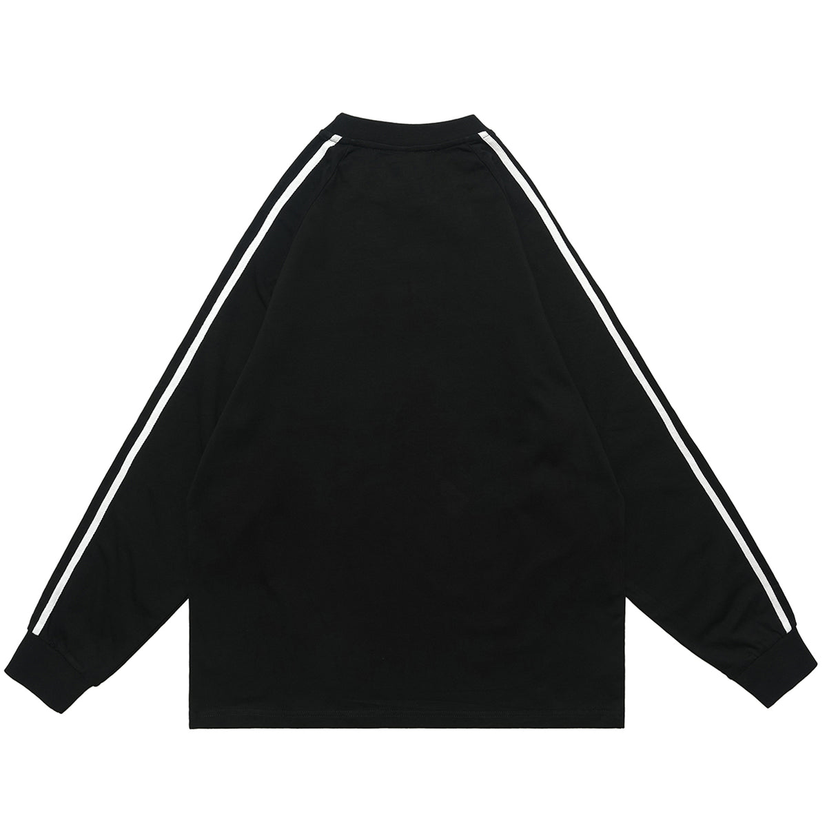 Paranoia slogan jumper long sleeve striped top music notes print retro t-shirt in white