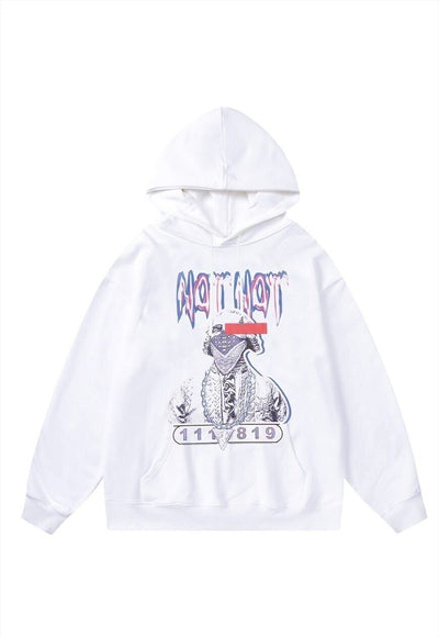 Money print hoodie American pullover premium grunge jumper