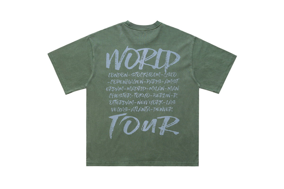 Dead rapper t-shirt hip-hop tee angel print top in grey