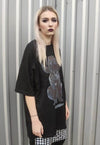 Angel print tee Gothic Y2K grunge t-shirt horror top black