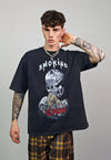 90s kid t-shirt hiphop cartoon tee skater top vintage grey