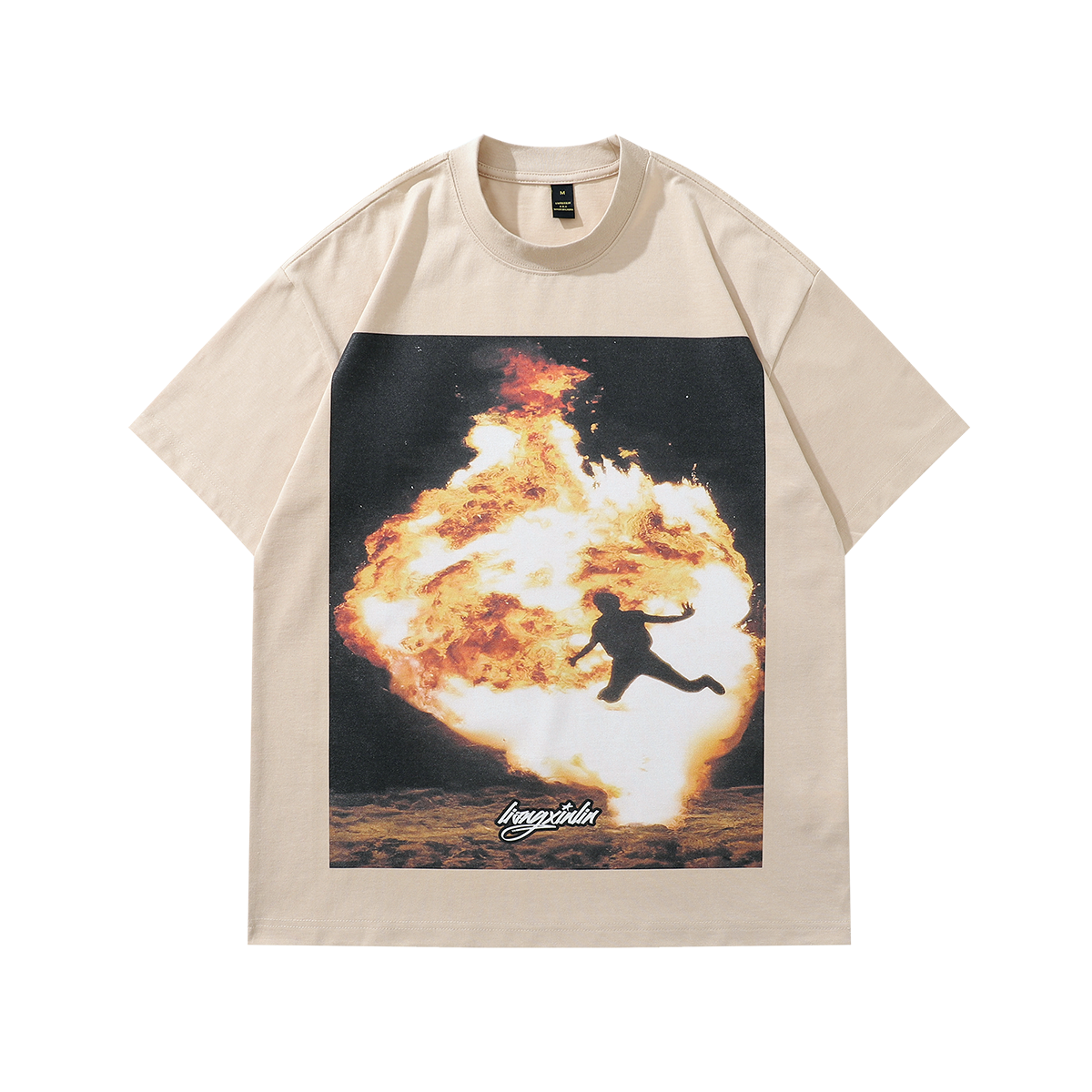 Explosion t-shirt flame tee grunge y2k top ingery