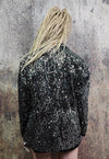 Sparkly sequin blazer luminous shiny high fashion jacket