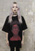 Grunge raver tee Gothic edgy t-shirt Cyber punk top in black